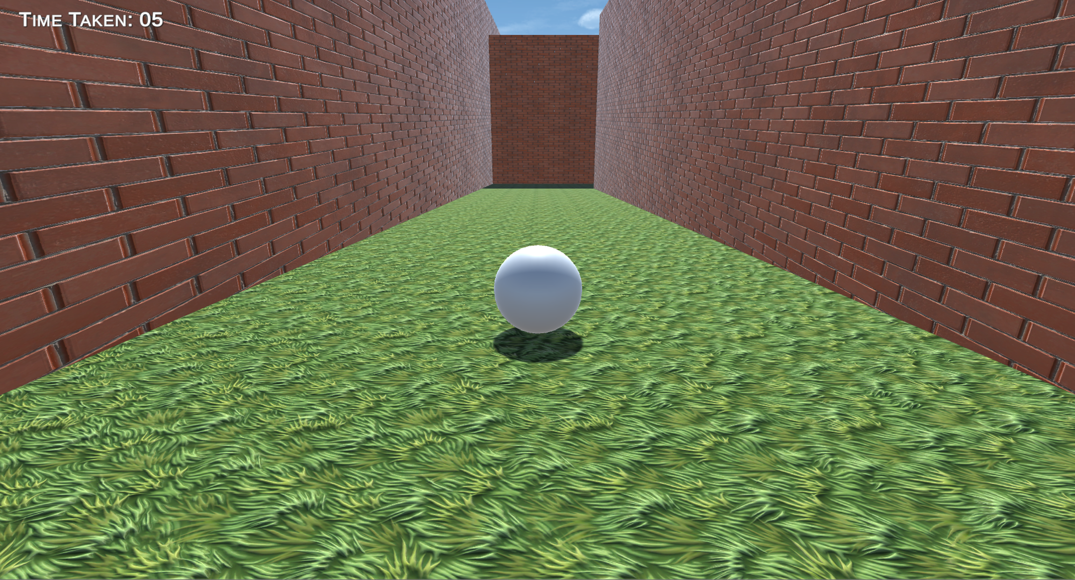 Screenshot from Level 2 of the Golf Game Prototype